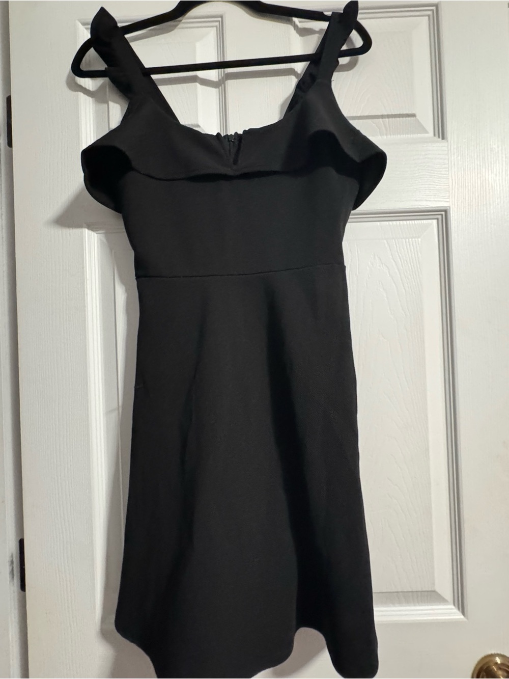 Almost Famous Black Ruffle Mini Dress – Size L